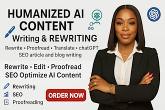 rewrite,edit,proofread,spin chatgpt and optimize ai SEO content with human touch