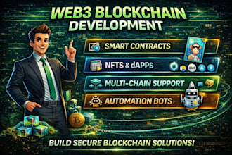 build smart contract, nft, evm, sui, solana, ton chains and pump fun bot