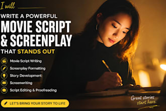 write an engaging movie script, screenplay, film story