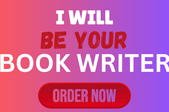 be your cook book writer