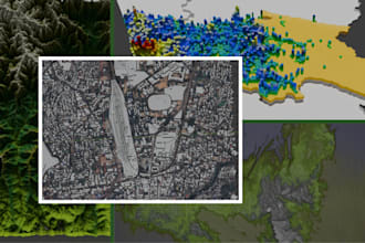 convert gis data into 3d terrain, maps, and landscapes