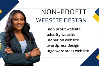 non profit, ngo, and charity wordpress website design with donation system