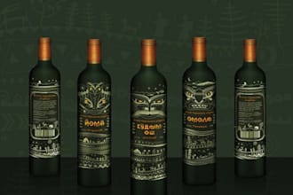 design your wine, beer, whisky, vodka label, wine box wine gin liquor vodka beer