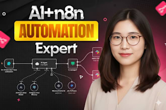 build n8n automation, n8n ai workflow ,ai  automation and  n8n ai agent
