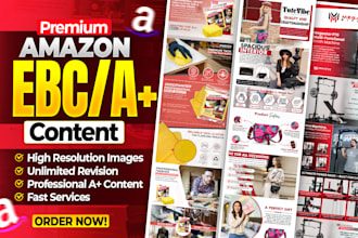 do amazon ebc design, amazon a plus content, or amazon listing images design