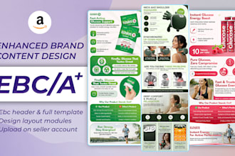 do amazon ebc design, amazon a plus content, or amazon listing images design