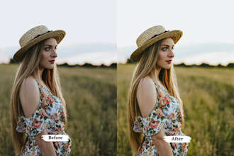 do fast and clean lightroom edits for your pictures