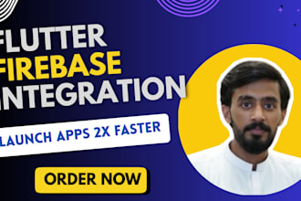 integrate flutter firebase auth, firestore, and push notifications