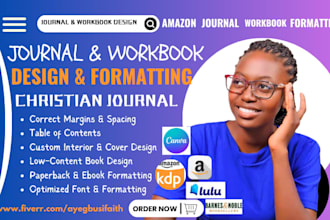 do journal design, journal formatting and layout design, devotional journal