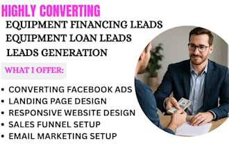 generate exclusive loan equipment leads equipment financing leads facebook ads