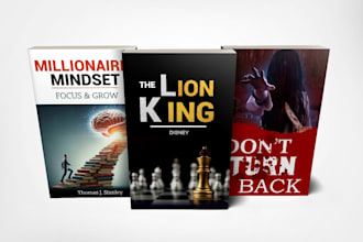 design a modern, creative, and professional book cover