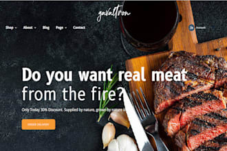 design business, restaurant, and ecommerce wix website