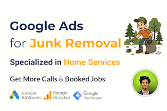 run ppc google ads for junk removal, hauling, dumpster leads