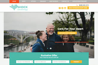 design wordpress cardiologist website vascular surgeon pediatric cardiology site
