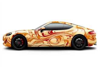 design branding car wrap, vehicle wrap, truck wrap and