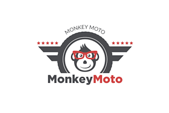design modern gear and motorcycle race team logo