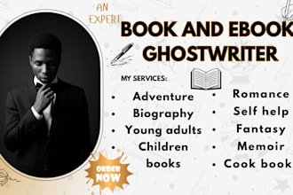 ghostwrite your fiction ebook, young adult stories, and middle grade ebook