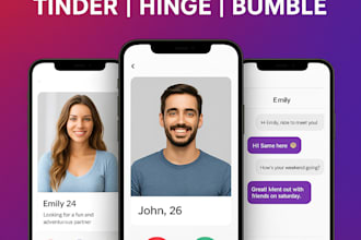 develop dating app clone like tinder, hinge and bumble