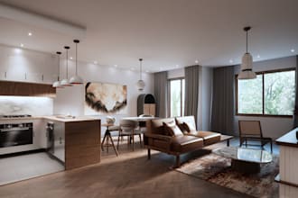 create 3d apartment design, duplex, villa interior and exterior rendering