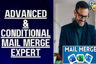 do advanced complex conditional mail merge of avery labels envelop letters