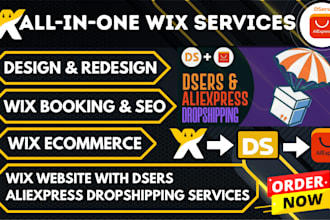 create wix website and dsers dropshipping store