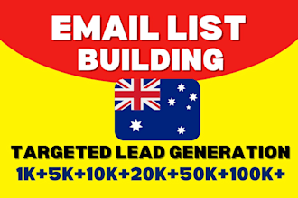 provide australian email list building and b2b lead generation