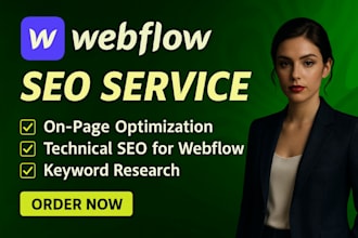 do complete seo optimization for webflow, wix website