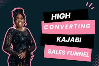 design kajabi sales funnel and kajabi landing page