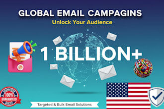 send mass bulk cold email blast outreach email marketing campaign design