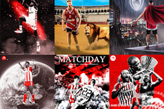 design professional sports graphics and posters