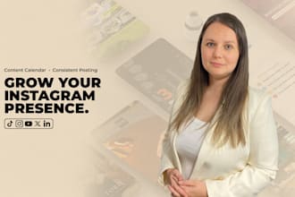 be your instagram social media manager on a monthly basis