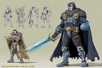 draw your dnd, sci fi, fantasy character or illustration