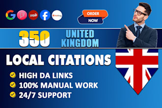 build top local citations and directory listings for UK