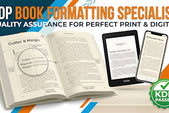 do professional KDP book formatting and ebook layout design