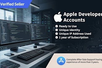 enroll great quality apple developer accounts for you