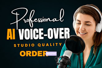 create professional ai generated voice overs with studio quality