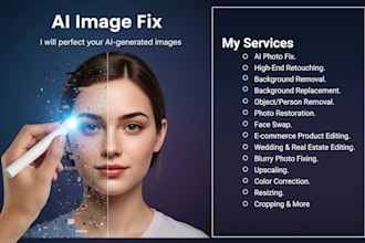 fix ai generated images and any photo editing