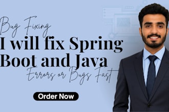 fix spring boot and java errors or bugs fast