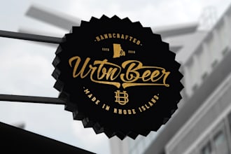 design professional vintage craft beer brewery logo