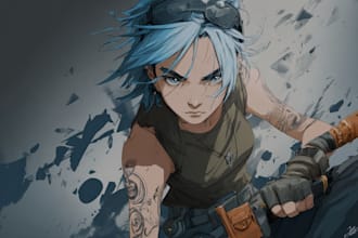 draw custom anime and manga characters