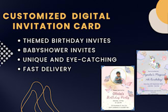 design custom birthday and baby shower invitations