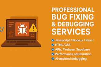 troubleshoot fix issues in web application, API, database, lovable bolt, ai