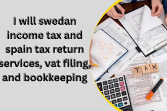 swedan income tax and spain tax return services, vat filing, and bookkeeping