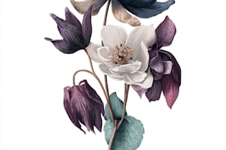 do a botanical watercolor illustration