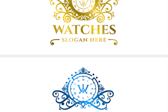 design a luxury watch logo for your brand