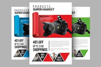 design an eye catching product or flyer for your business