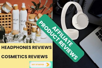 write amazon affiliate articles cosmetics headset and charger reviews