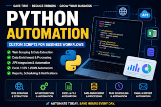 python automation for data enrichment and task automation