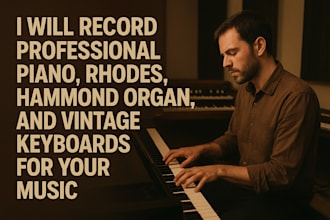 record professional piano, rhodes, hammond organ, and vintage keyboards for you