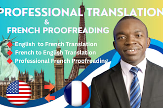 professionally translate english to french or french to english